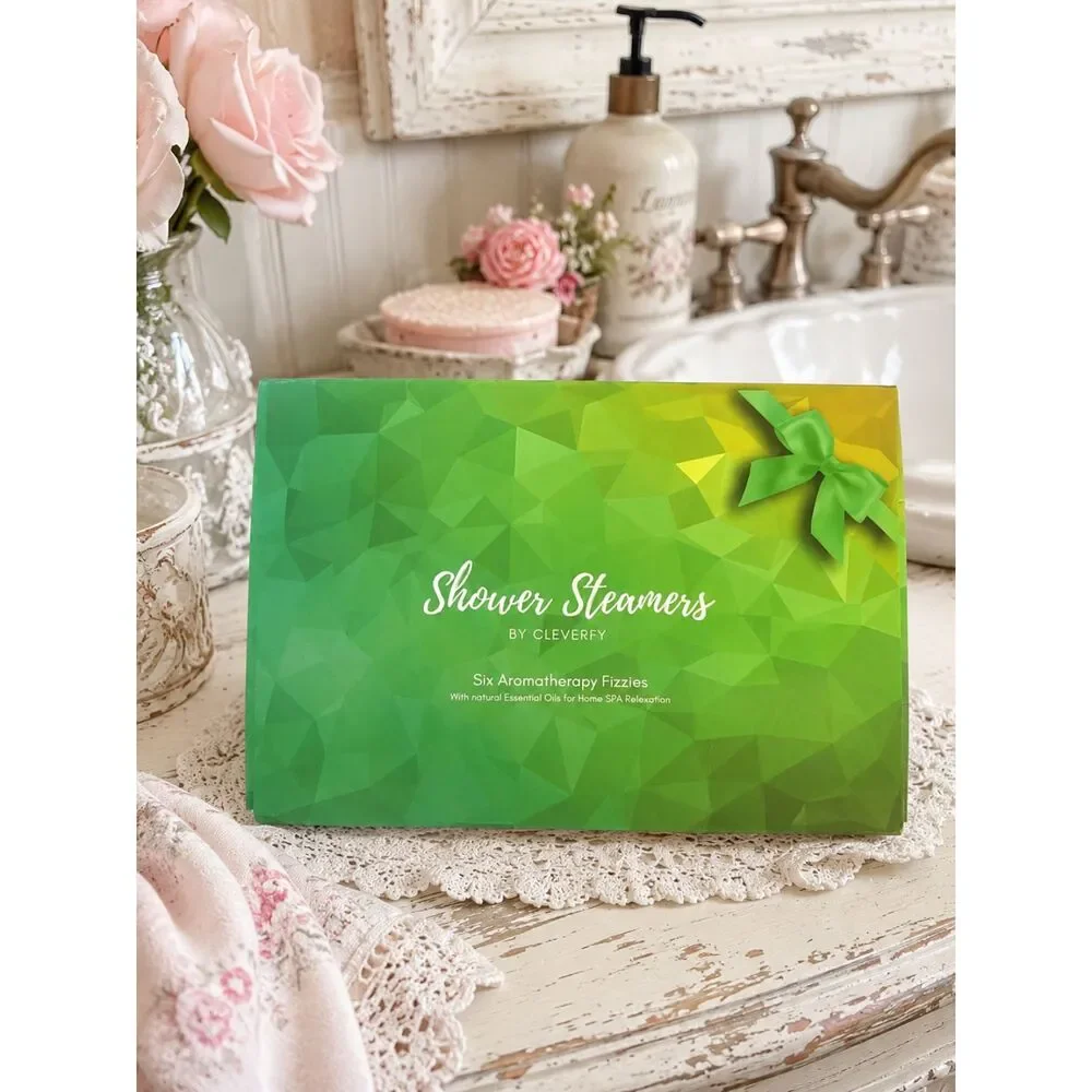 Shower Steamers by Cleverfy Six Aromatherapy Fizzies w/natural essential oil